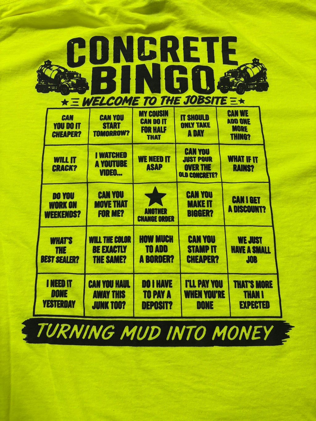 Concrete Bingo T-Shirt