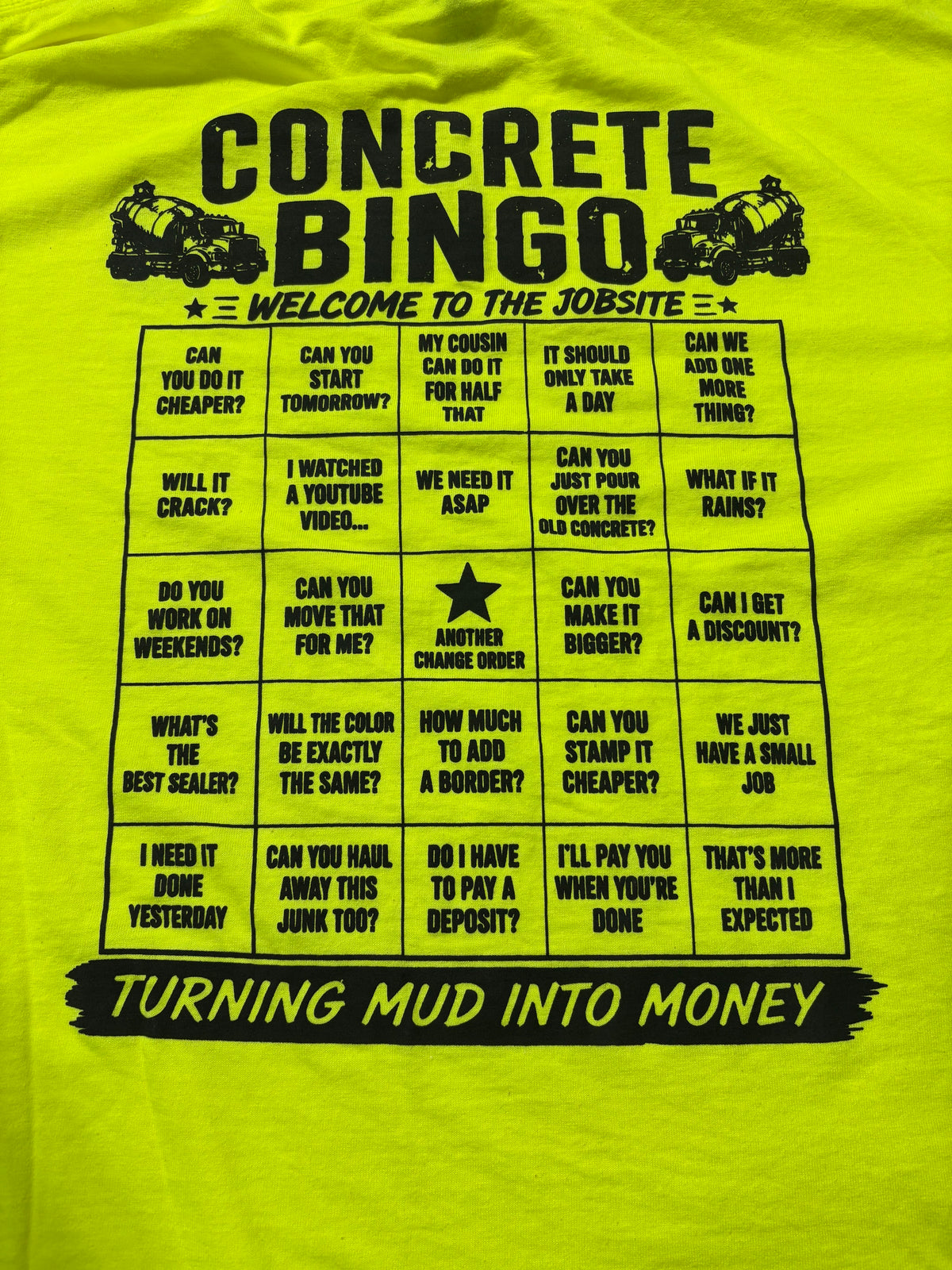 Concrete Bingo T-Shirt