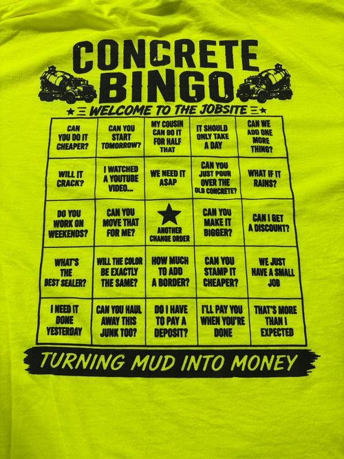Concrete Bingo T-Shirt